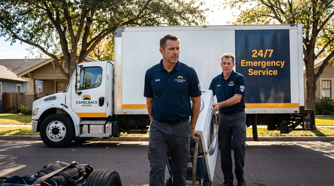 CamelBack Moving crew loading furniture in Trafalgar, IN